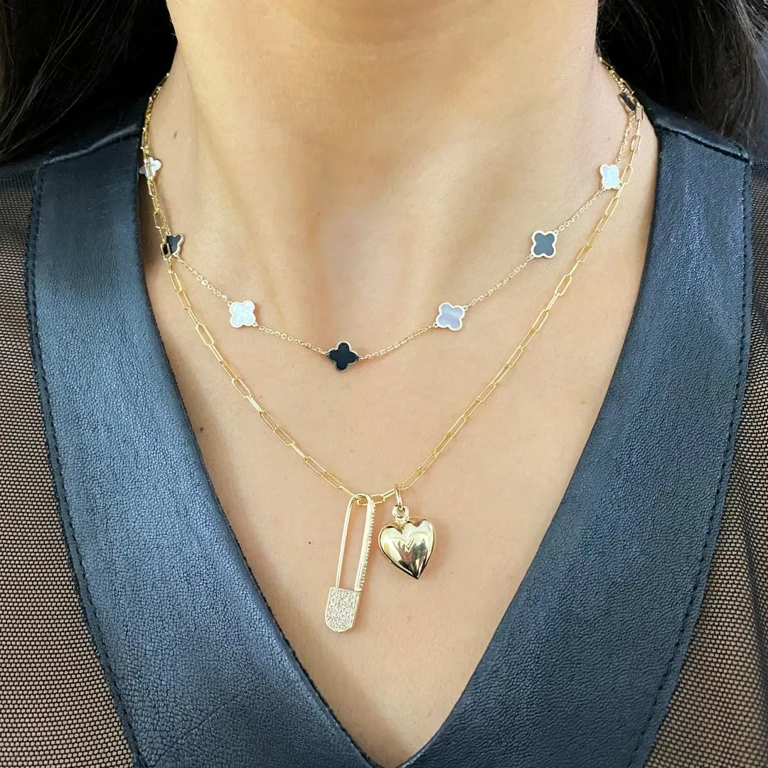 Mini Paperclip Link Chain Necklace