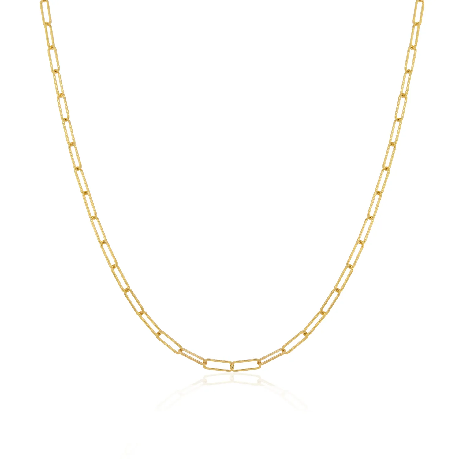 Mini Paperclip Link Chain Necklace