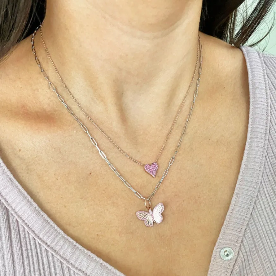 Mini Paperclip Link Chain Necklace