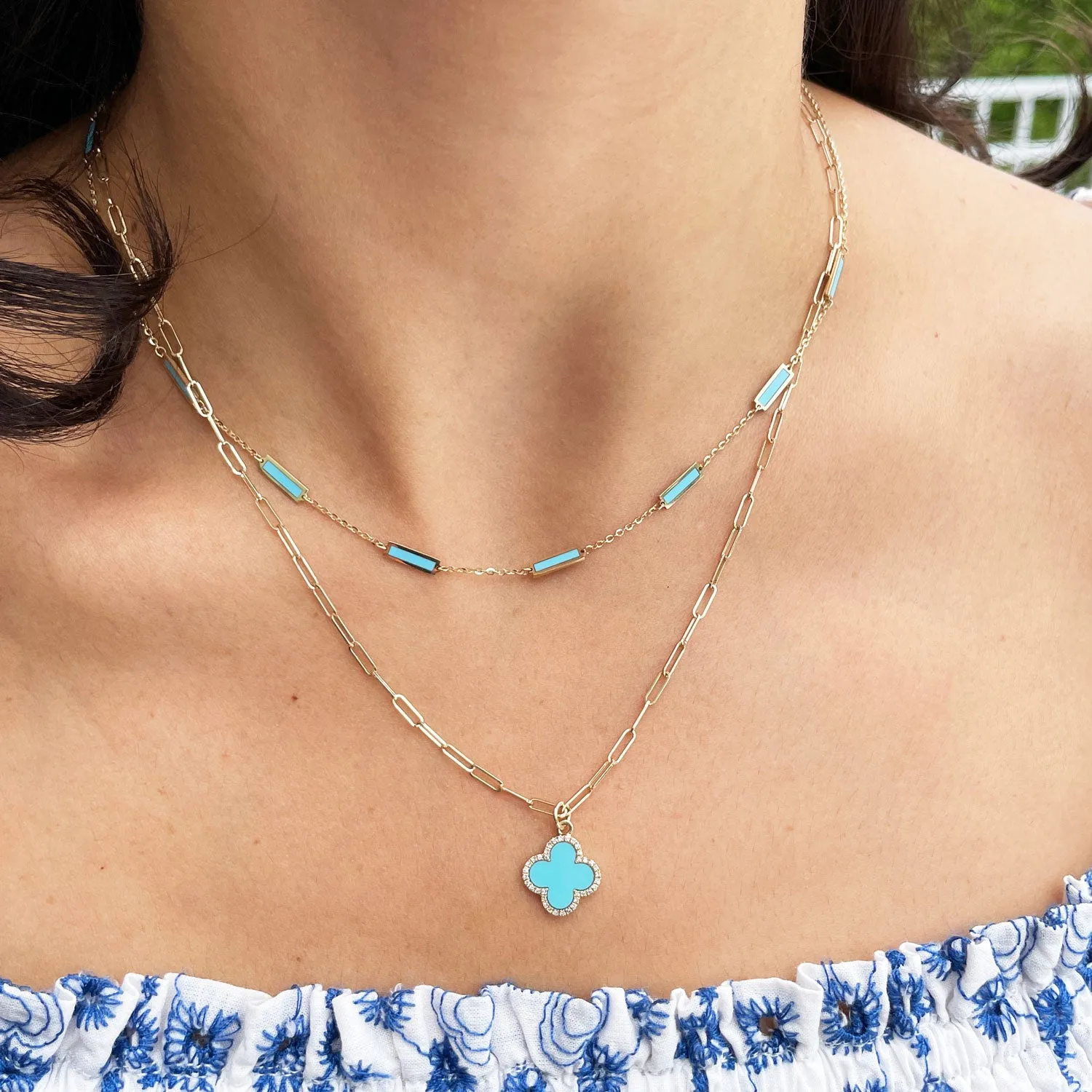 Mini Paperclip Link Chain Necklace