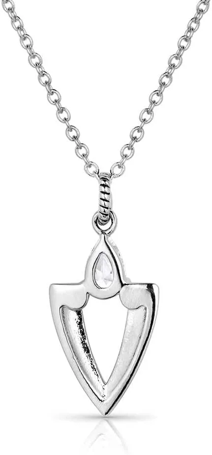 Montana Silversmiths Guided Purpose Crystal Arrowhead Necklace - NC5773