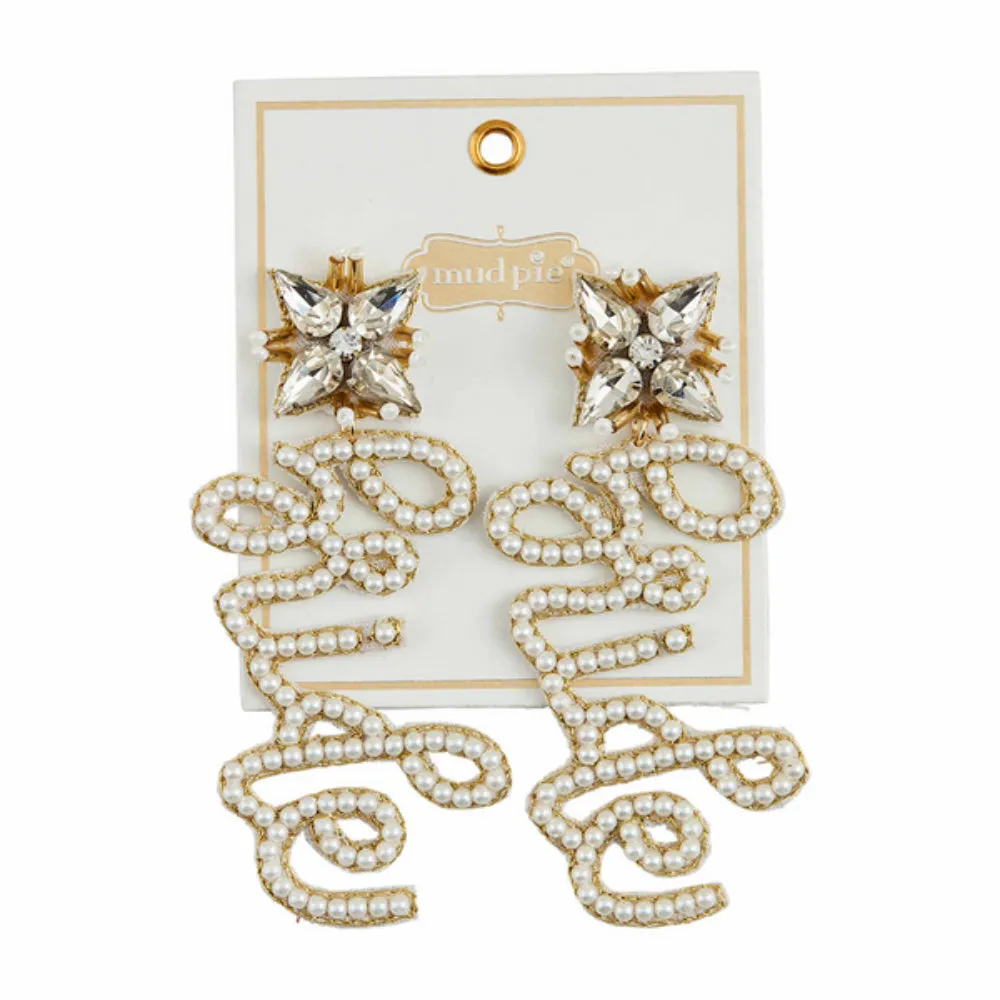 Mud Pie Bridal Earrings