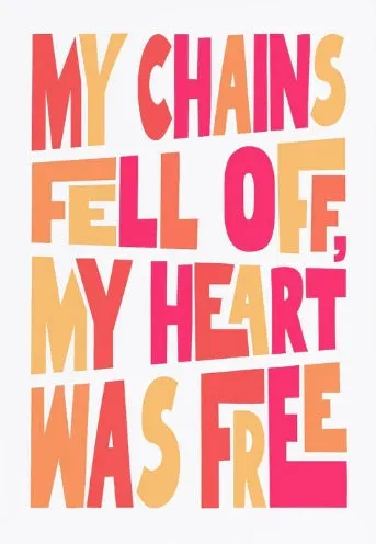 My Chains Fell Off - A3 Print