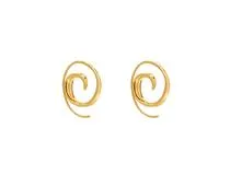 Najo Spiral Yellow Gold Earring