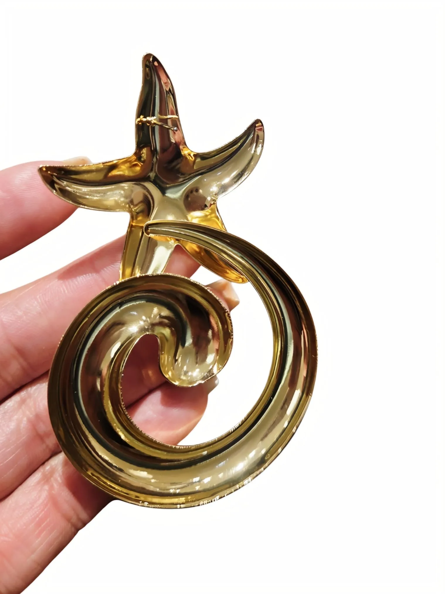 Ocean Swirl Earrings Gold