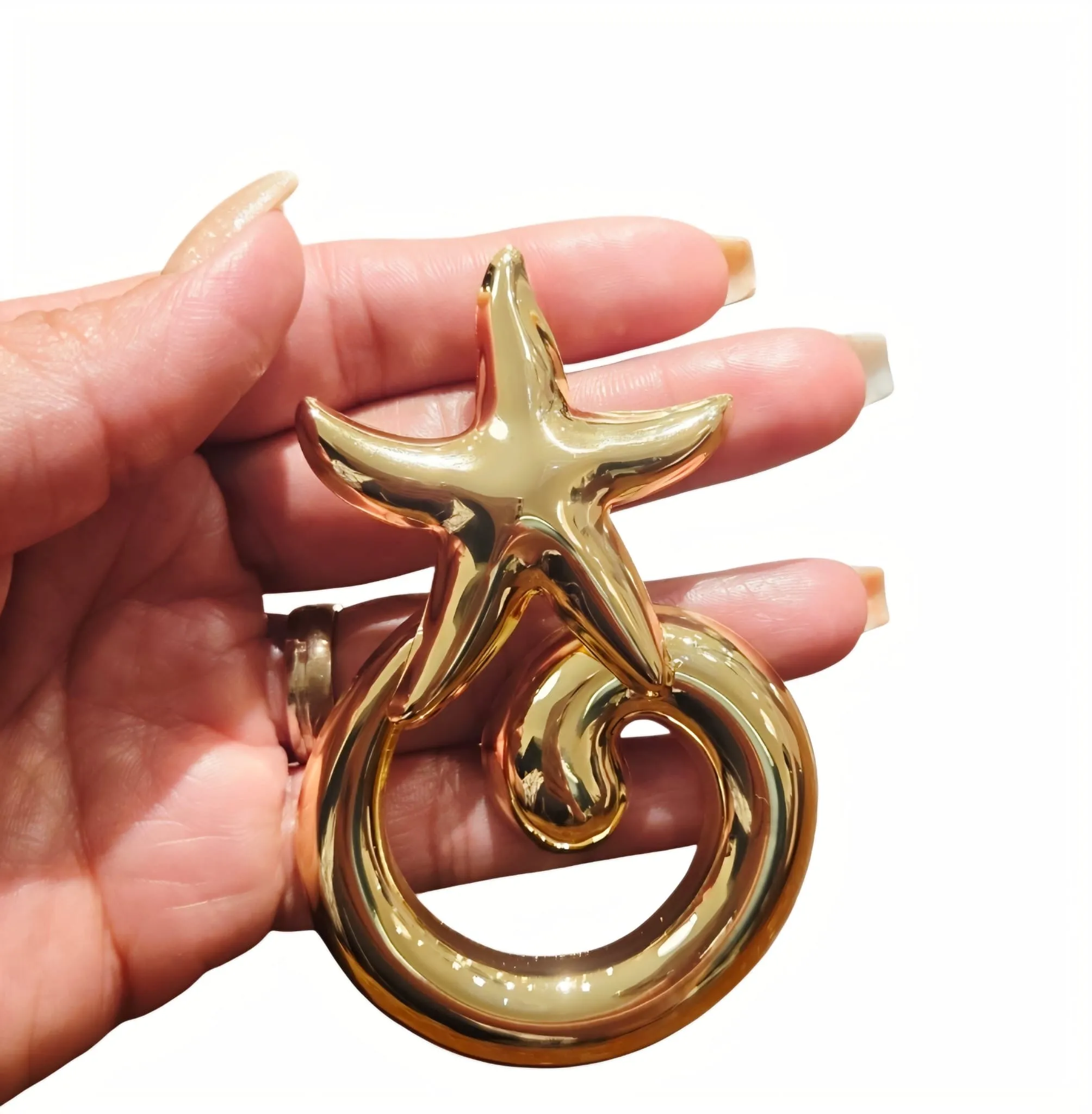 Ocean Swirl Earrings Gold
