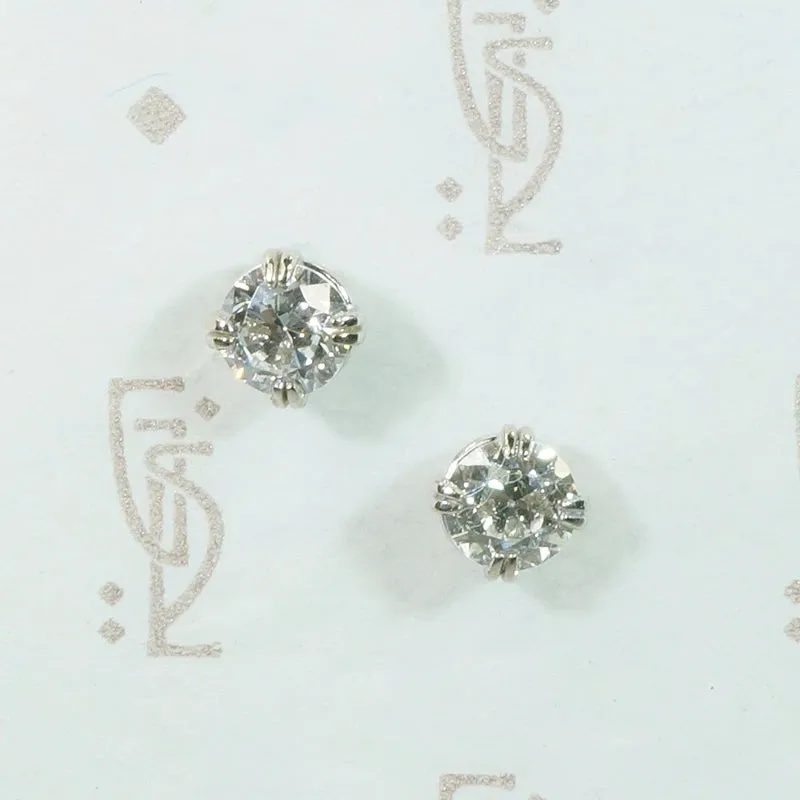 Old Cut Diamond Stud Earrings