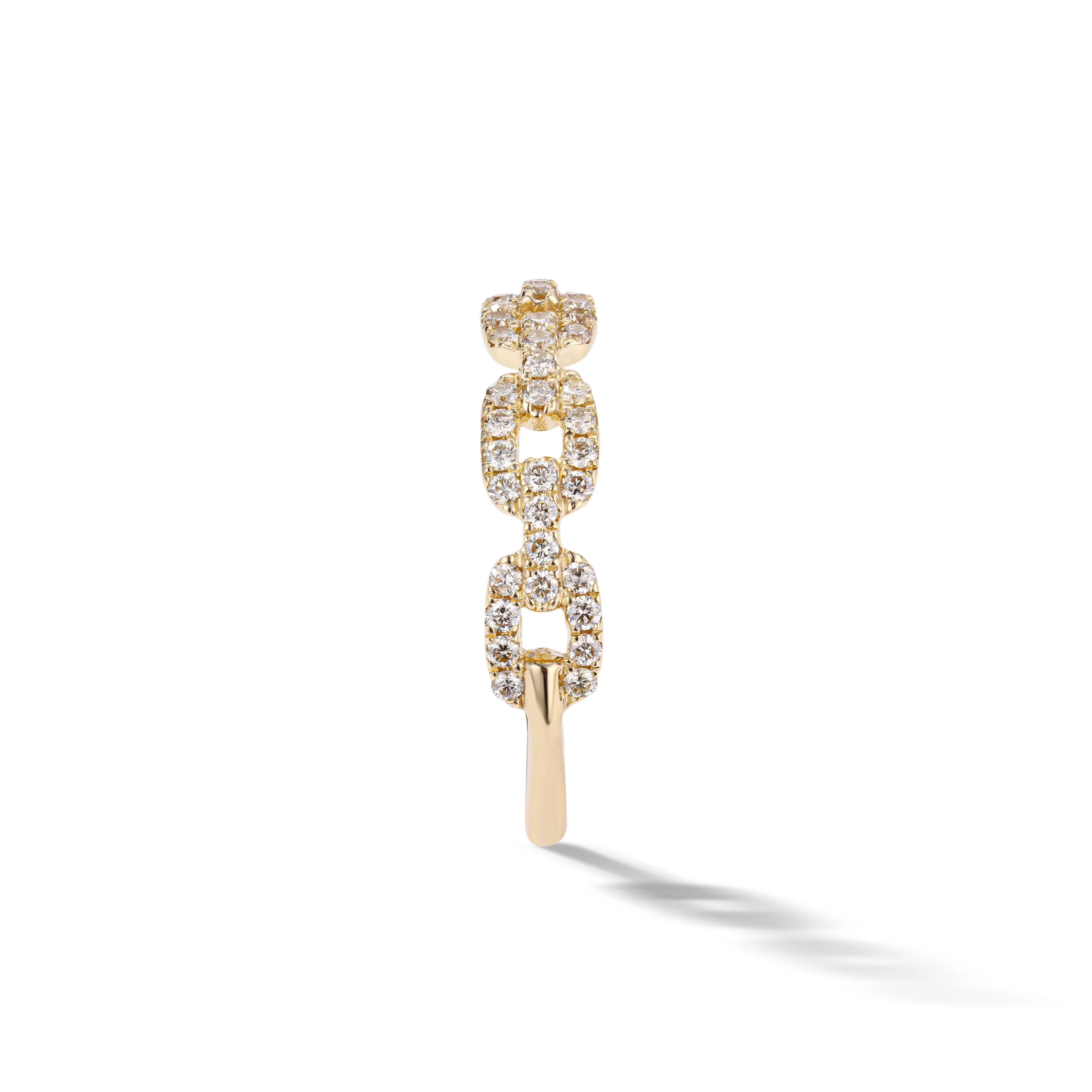 Orchid Gems Glistening Square Links Diamond Ring