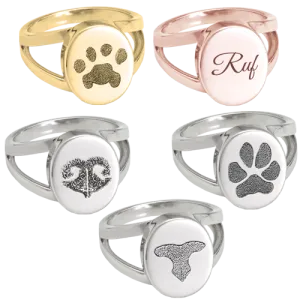 Oval Pet Print Ring