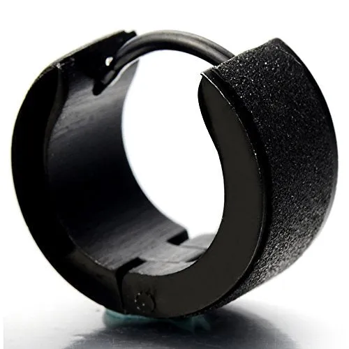 Pair of Satin Finishing Huggie Hinged Hoop Earrings for Men and Women, Perfect for Adding a Touch of Elegance to Everyday Wear or Special Occasions