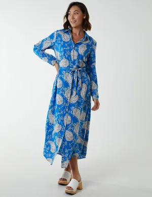 Paisley Belted Dress