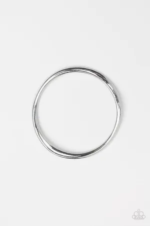 Paparazzi Bracelet ~ Awesomely Asymmetrical - Silver