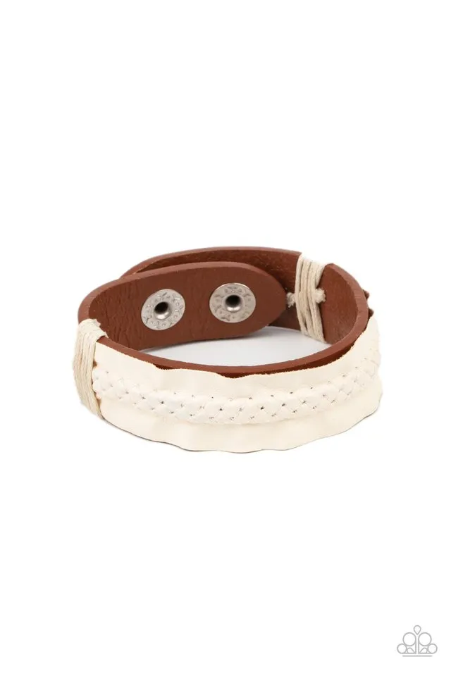 Paparazzi Bracelet ~ Country Craft Time - Brown