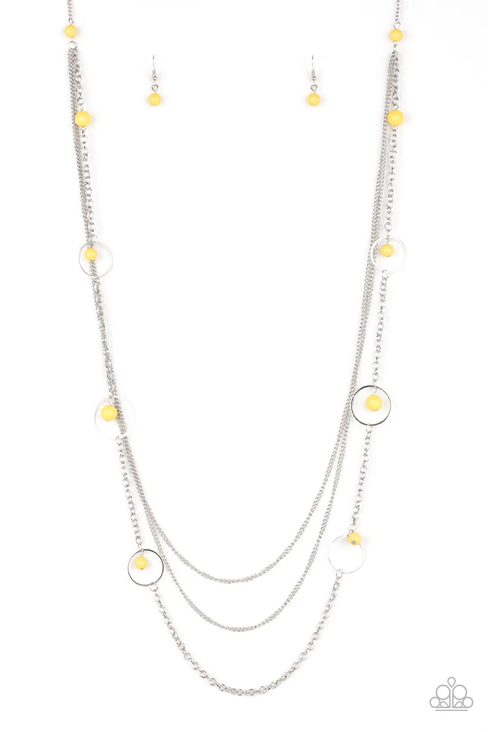 Paparazzi Collectively Carefree Yellow Long Necklace - P2WH-YWXX-214XX