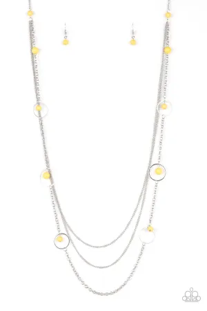 Paparazzi Collectively Carefree Yellow Long Necklace - P2WH-YWXX-214XX