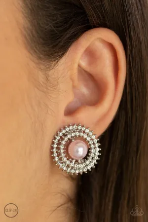 Paparazzi Earring ~ Broadway Breakout - Pink