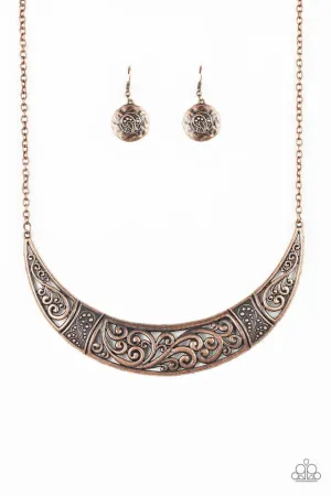 Paparazzi Necklace ~ Bull In A China Shop - Copper