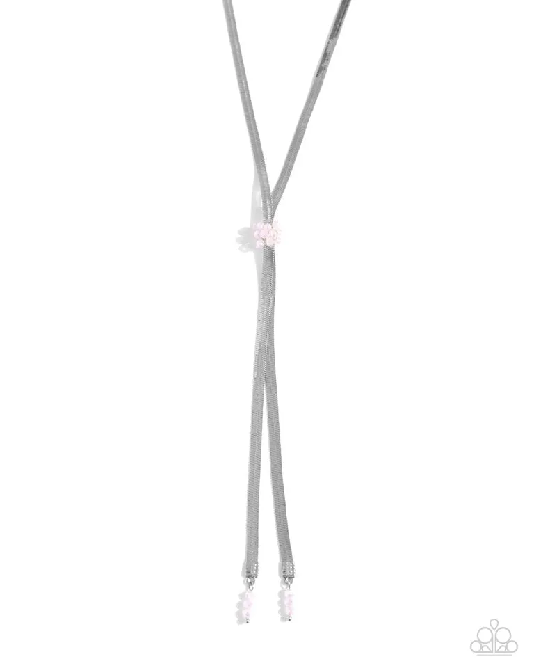 Paparazzi Necklace ~ Corporate Cascade - Pink
