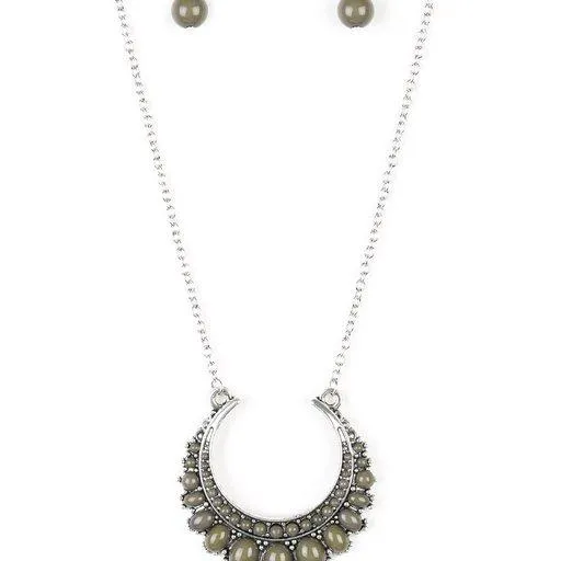 Paparazzi Necklace ~ Count To ZEN - Green