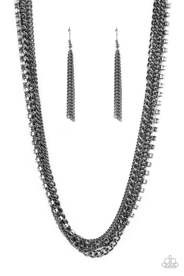 Paparazzi Necklace ~ Free to CHAINge My Mind - Black