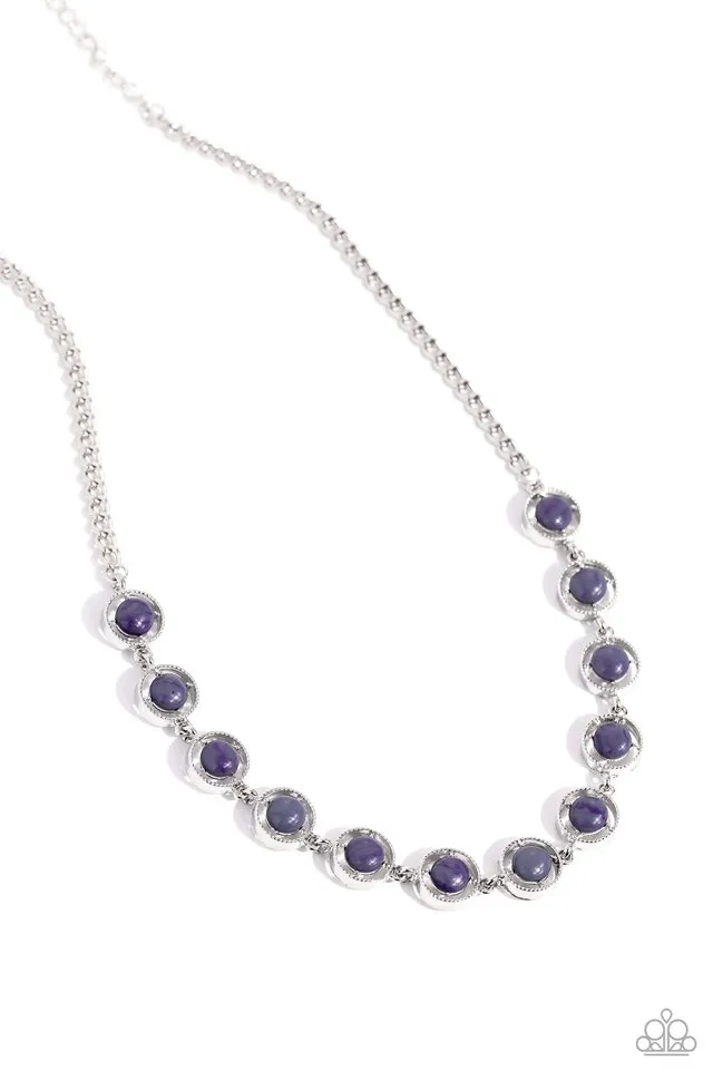 Paparazzi Necklace ~ Going Global - Silver
