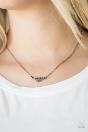 Paparazzi Necklace ~ In-Flight Fashion - Copper