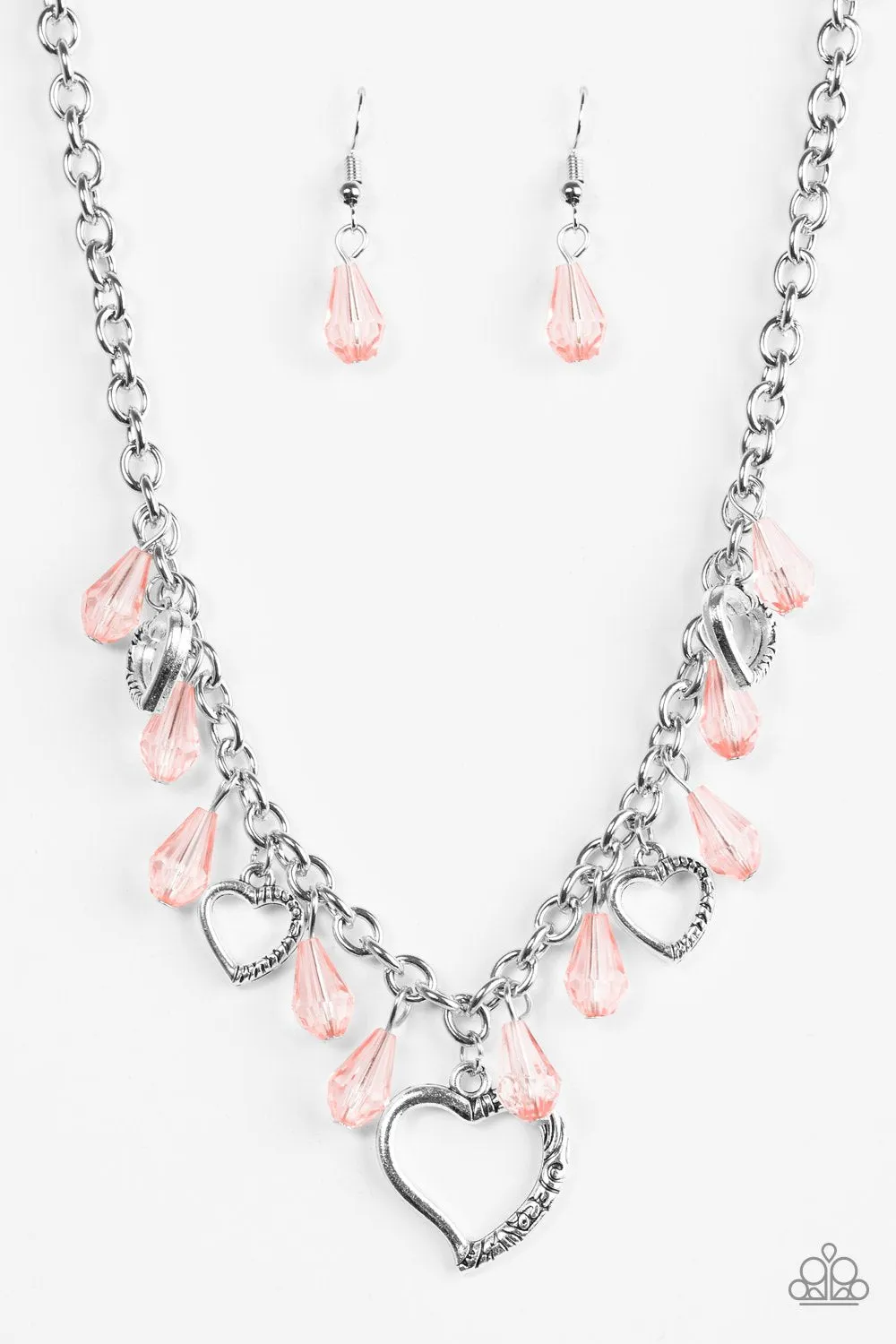 Paparazzi Necklace ~ Keep Me In Your Heart - Orange