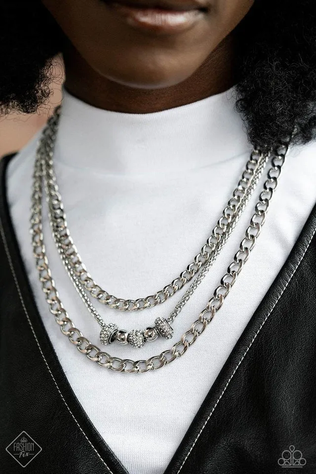Paparazzi Necklace ~ Layered Loyalty - White