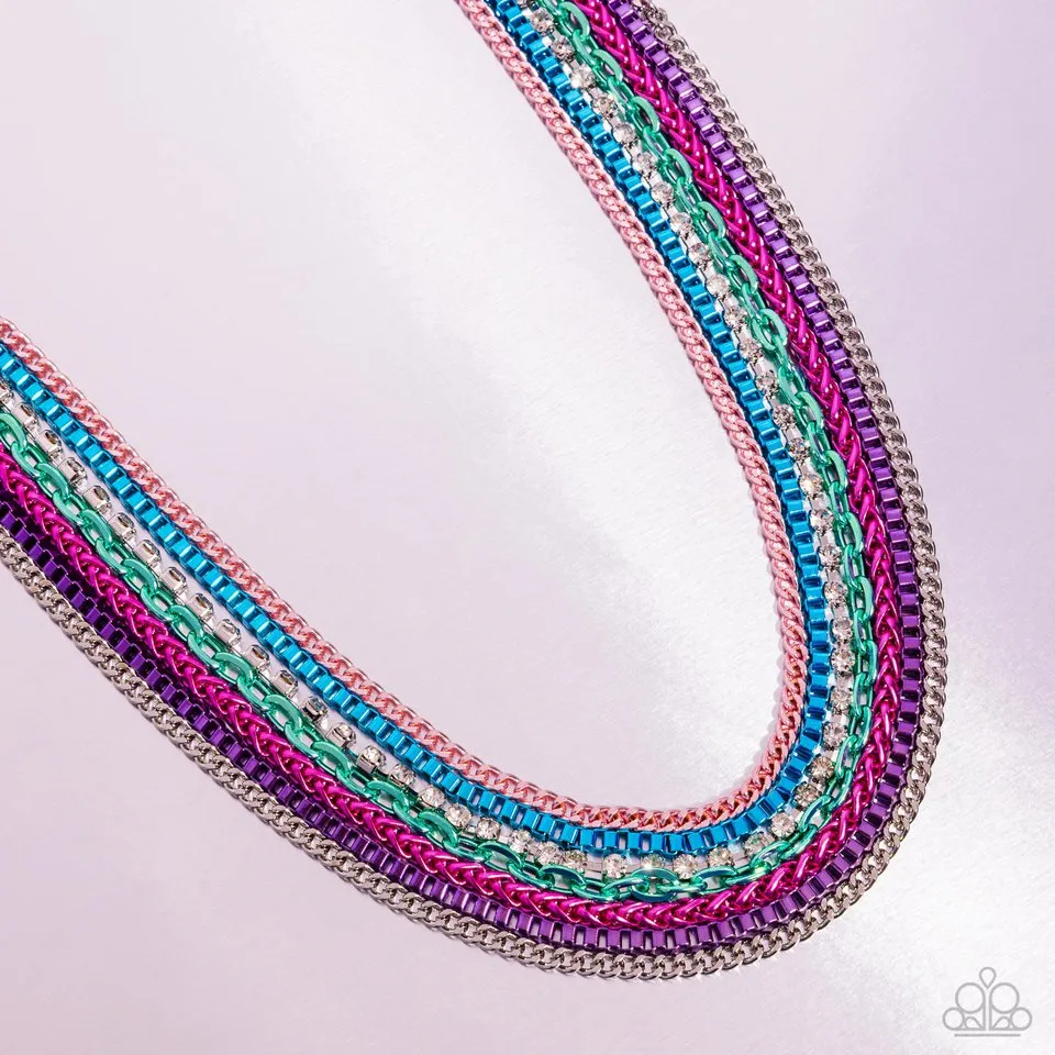 Paparazzi Necklace ~ Troublemaker Trove - Multi