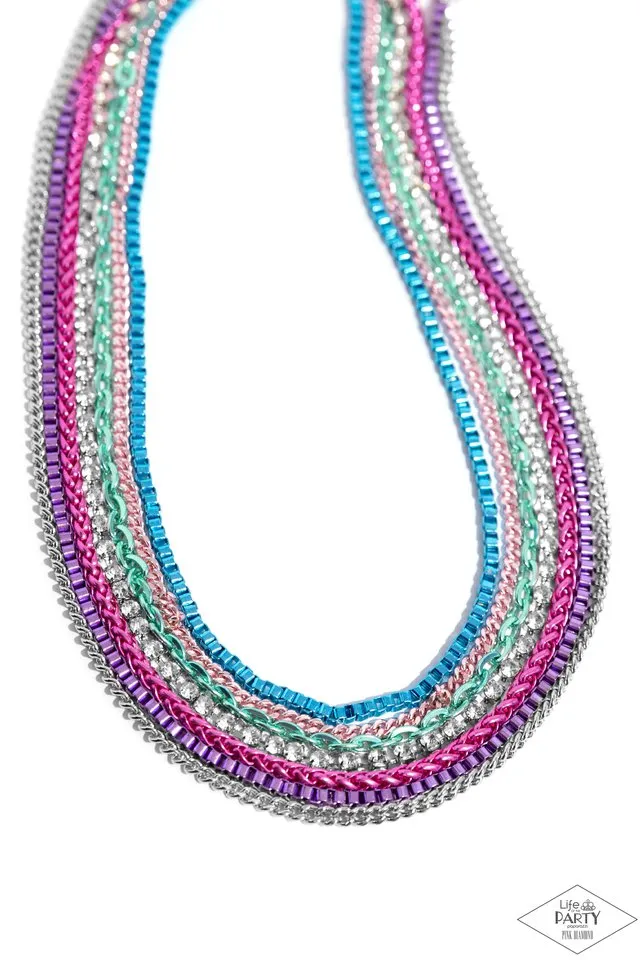 Paparazzi Necklace ~ Troublemaker Trove - Multi