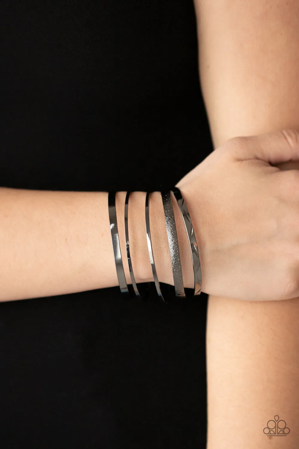 PAPARAZZI Stackable Style - Black Bracelets