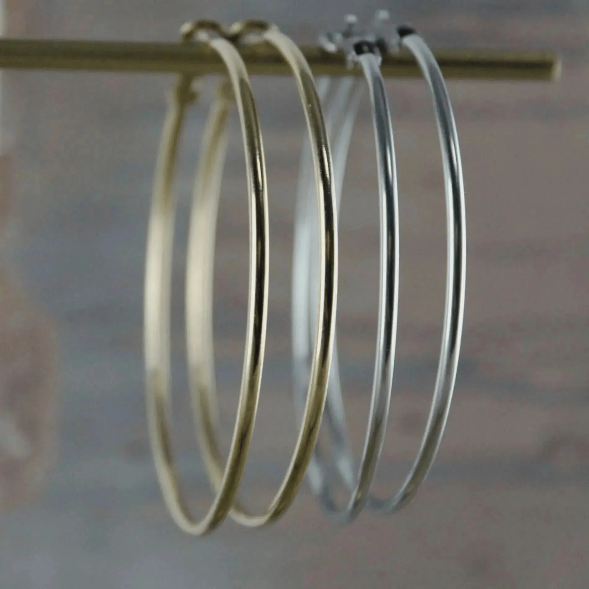 Passion Waterproof Hoop Silver Plating