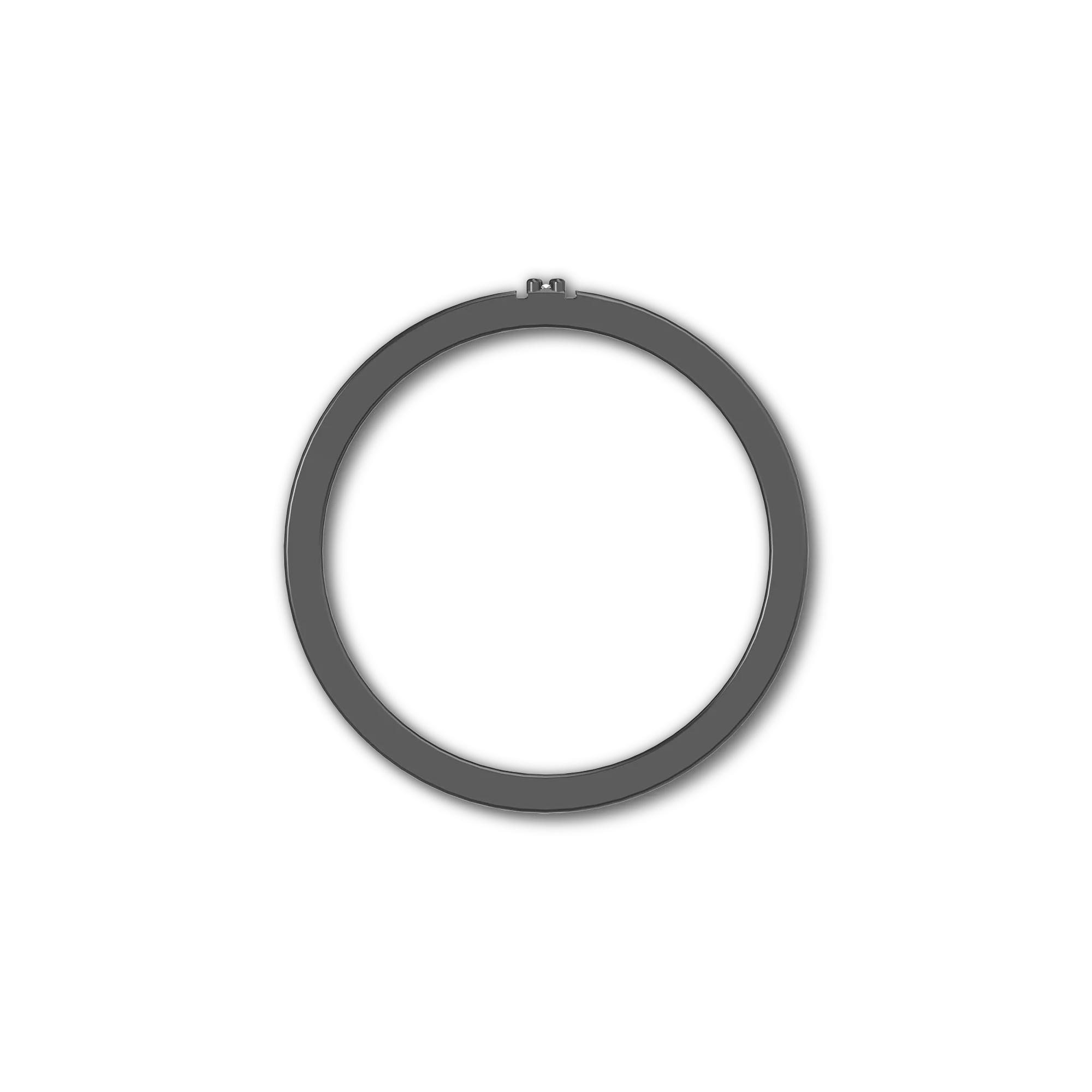 Pave Linear Black Diamond Ring