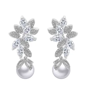 Pearl Bridal Drop Earrings