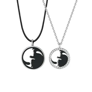 Personalized Romantic Couple Necklaces Set for Two