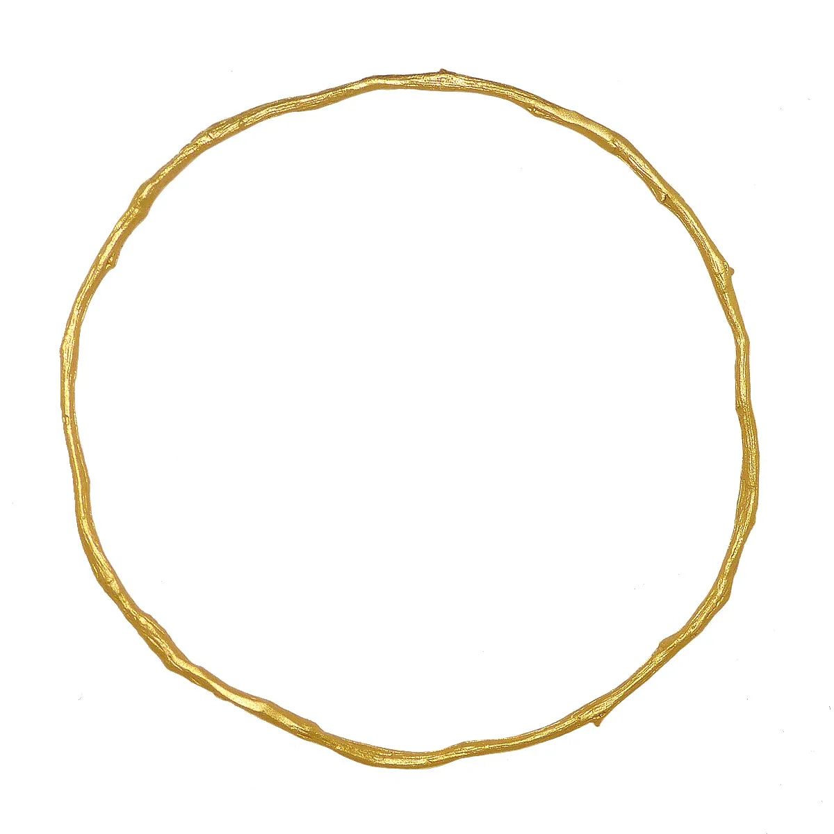 Petite Driftwood Bangles Bracelet Gold Patinaed Set of 4 by Michael Michaud