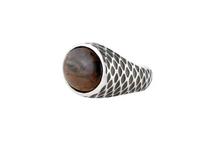 Pietersite & Sterling Ring - Stone of Vision