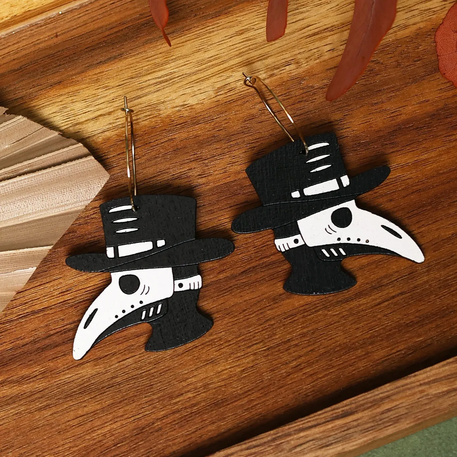 Plague Doctor Hoops by LE CHIC MIAMI