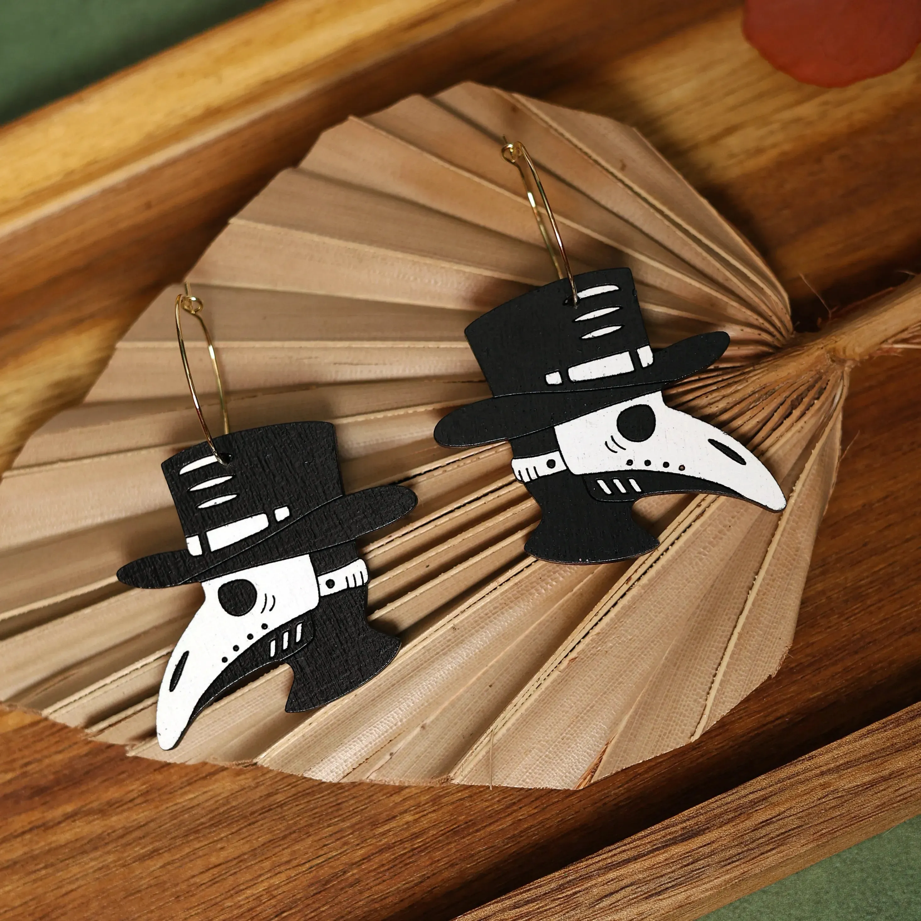 Plague Doctor Hoops by LE CHIC MIAMI