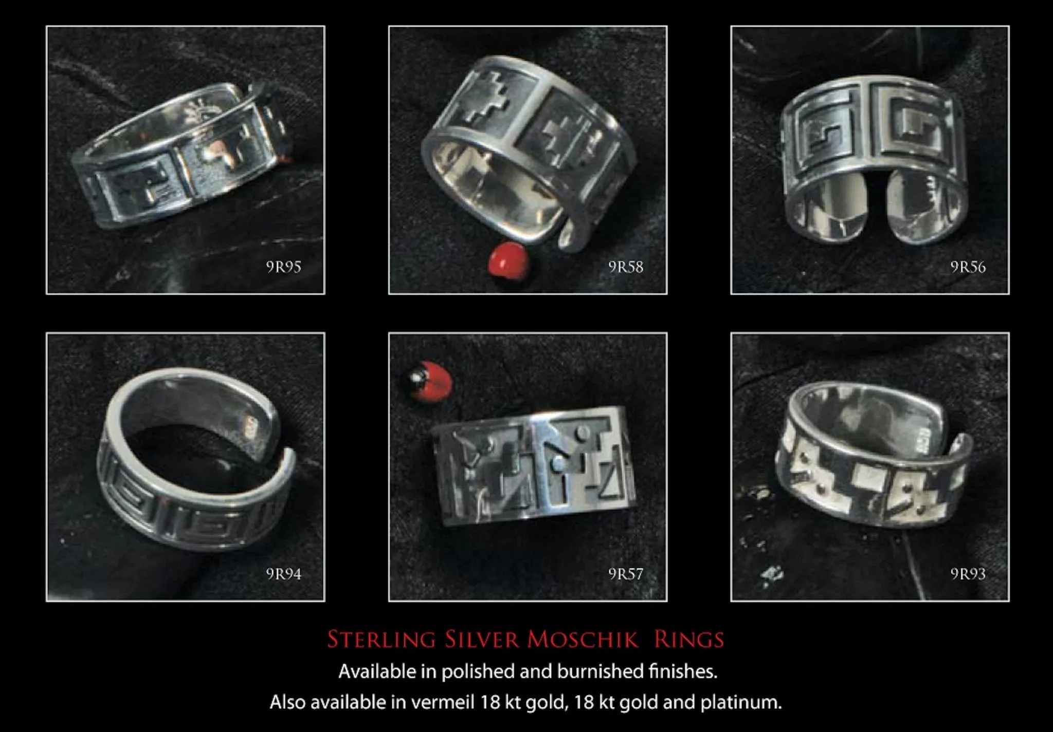 "Moschik" Peruvian Inspired Love Exchange Unisex Adjustable Sterling Silver Rings
