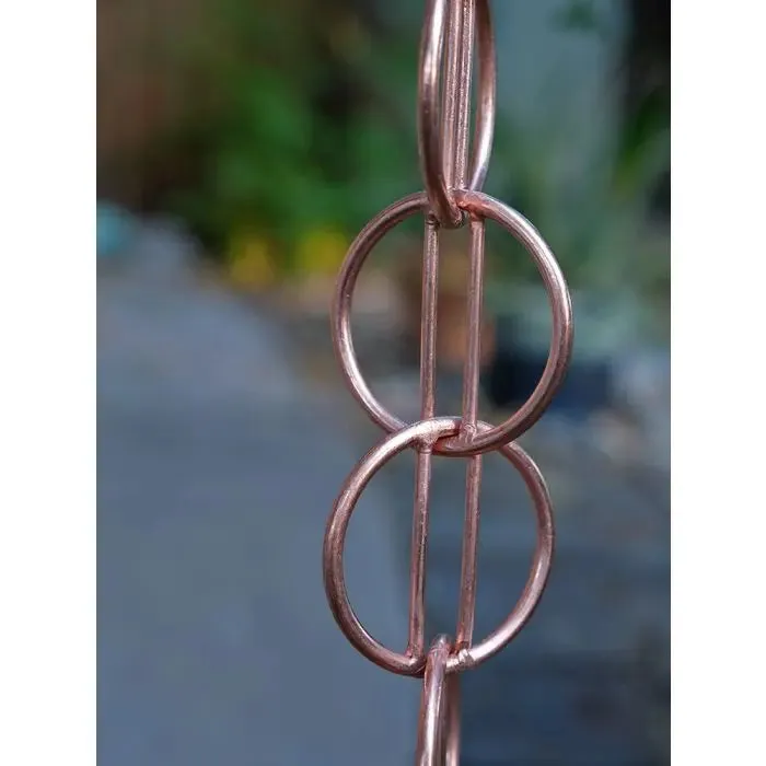 Rain Chain Zen Loops- Copper