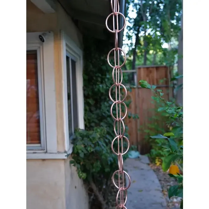Rain Chain Zen Loops- Copper
