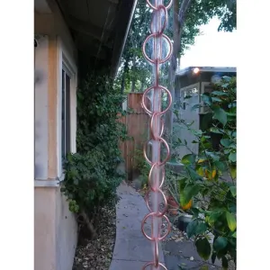 Rain Chain Zen Loops- Copper