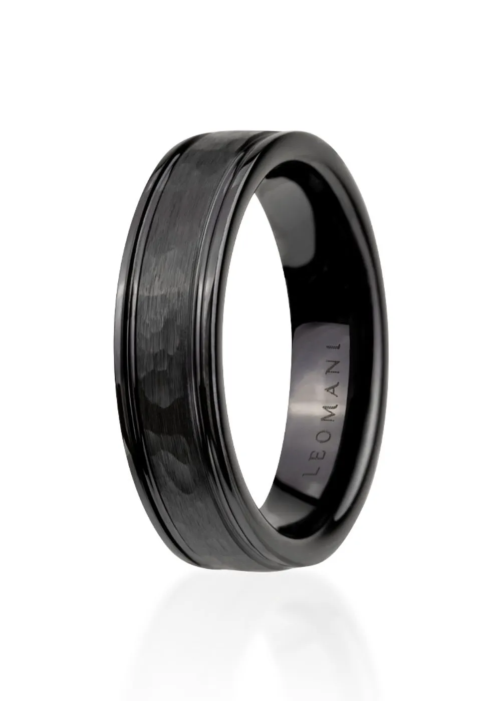Rajona Ring in Black Ceramic
