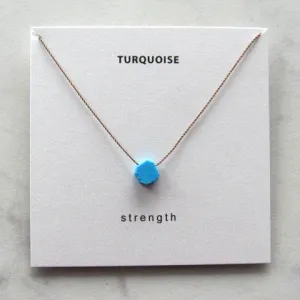 Raw Turquoise Necklace - Strength