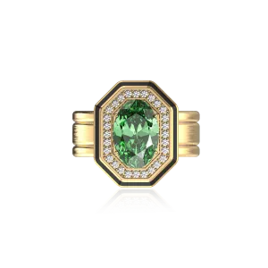 Renaissance Gemstone Diamond Cocktail Ring