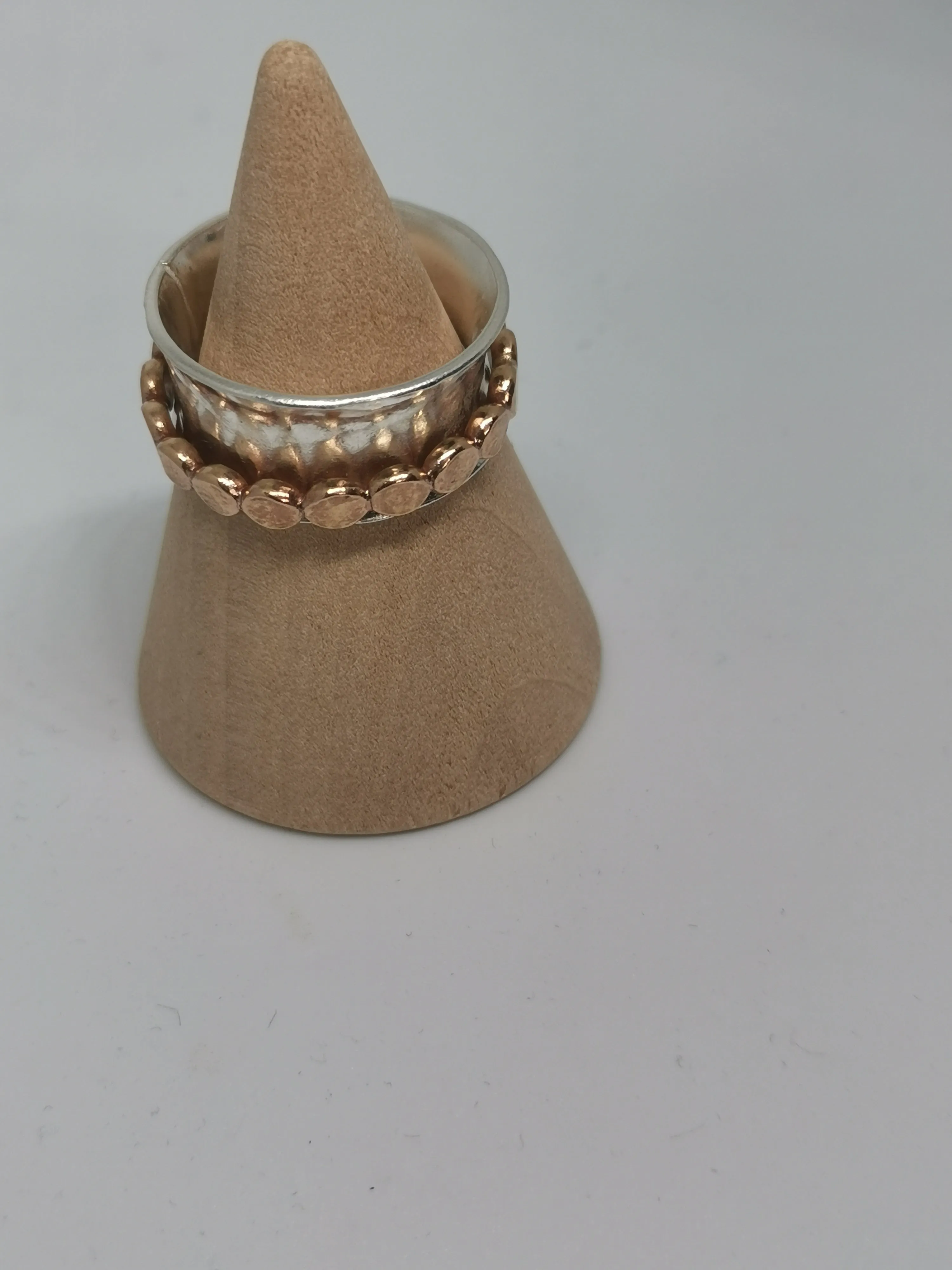Ring - Rose Gold and Sterling Silver Spinning Ring