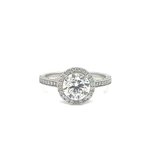 Round Brilliant Lab Diamond Halo Ring
