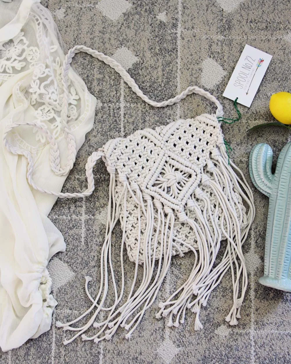 Sadie Macrame Tote
