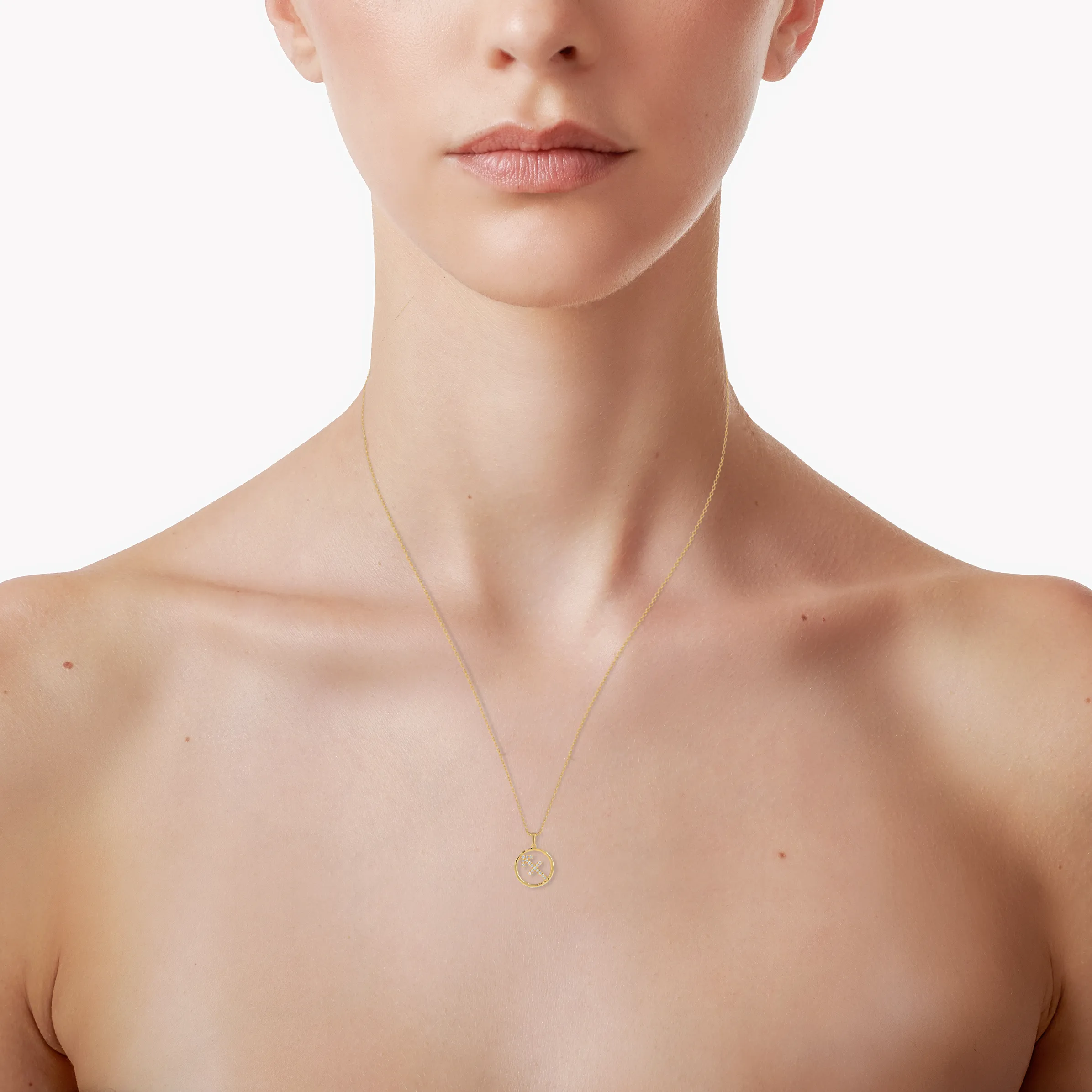 Sagittarius medallion pendant necklace